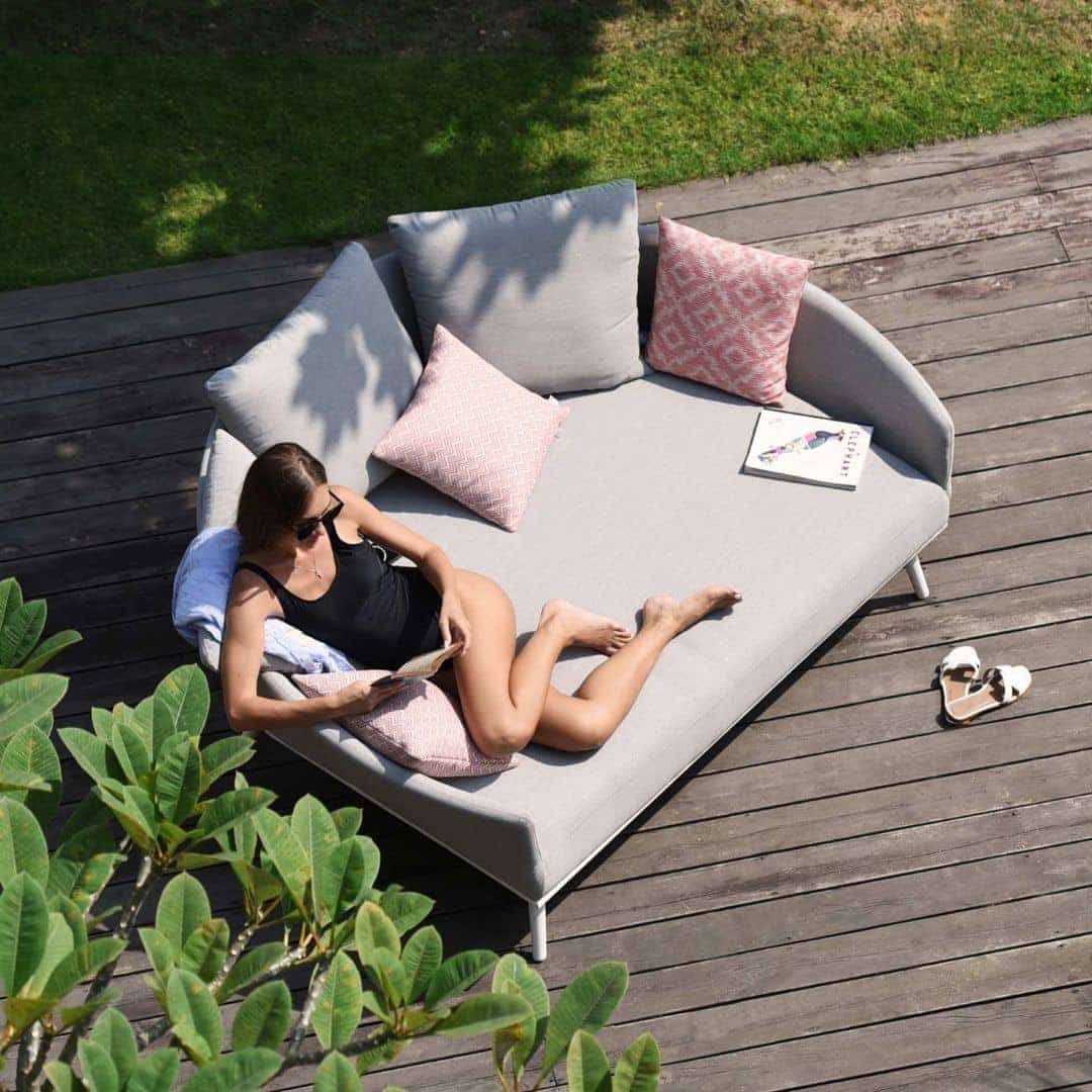 Fabric daybed #colour_lead chine