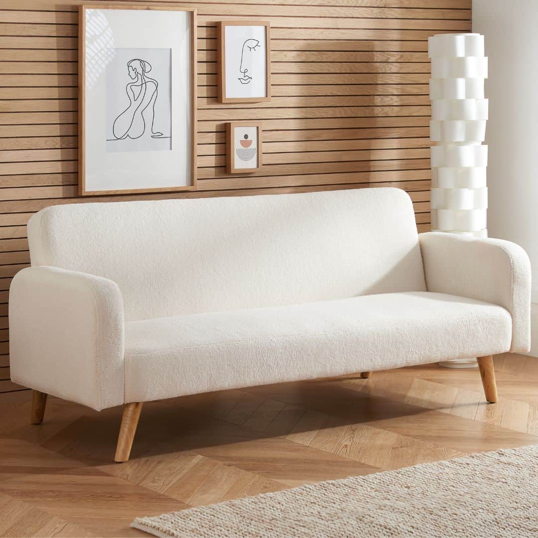 Off white sofa bed hotsell