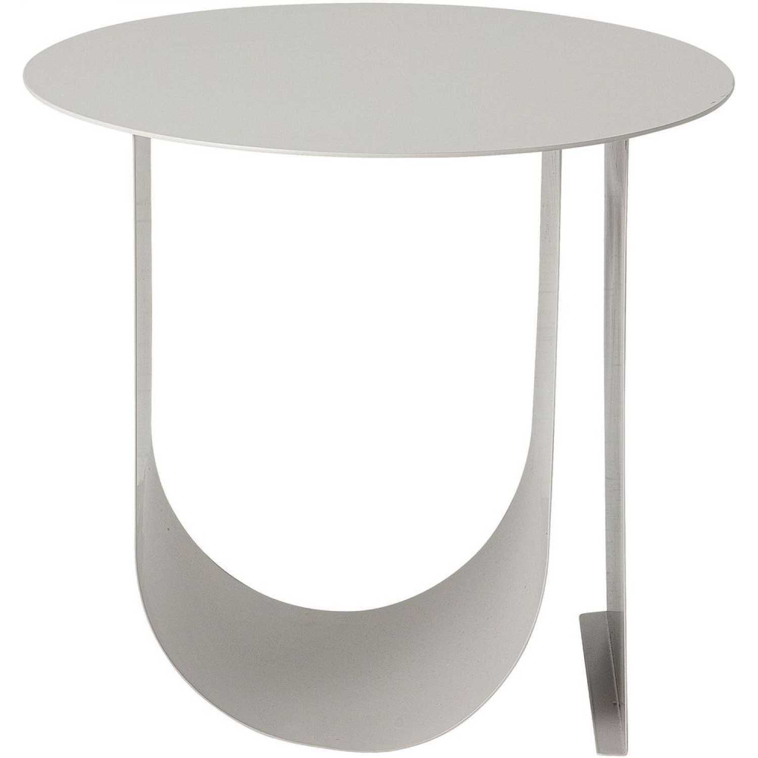 Grey Curved Base Side Table