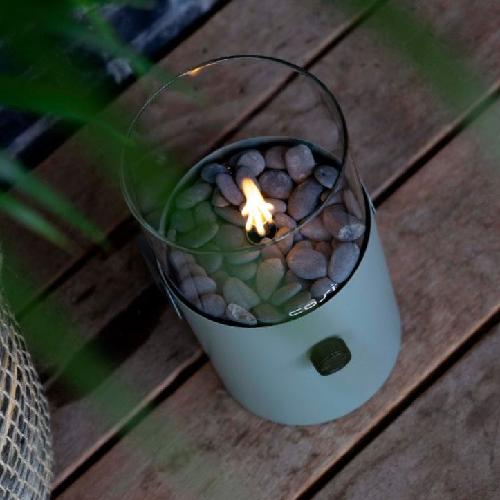 Olive Green Fire Lantern
