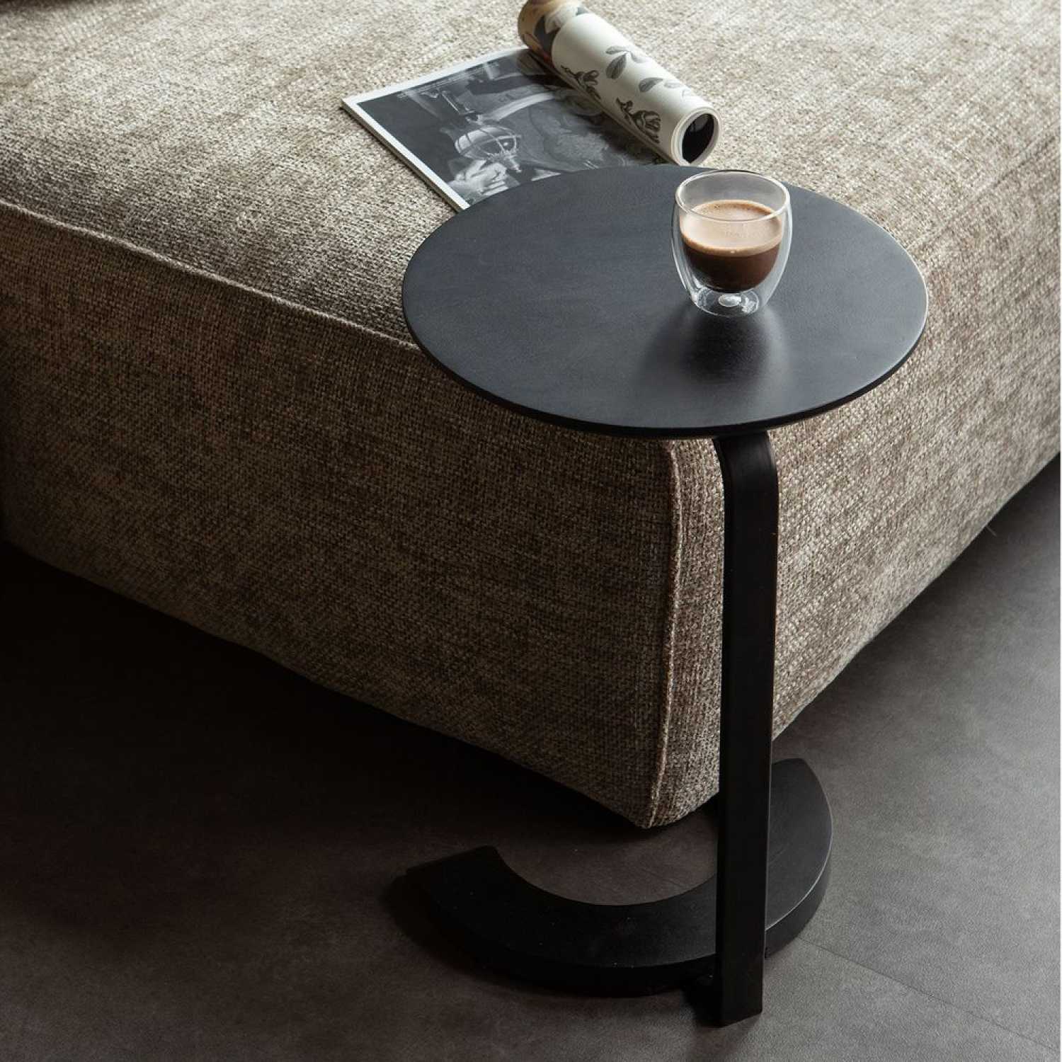 Black Sofa Side Table