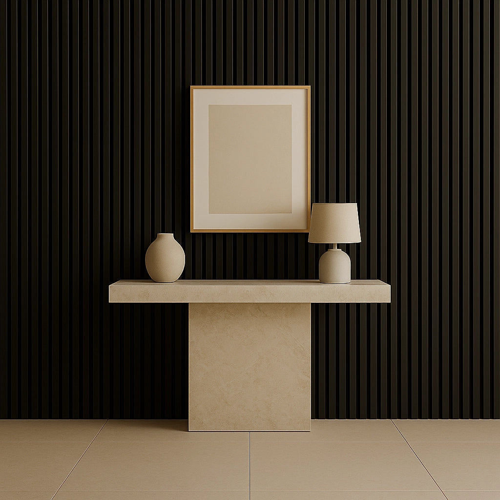 Residence – Brushed Black Waterproof Wall Panel • Pack of 4