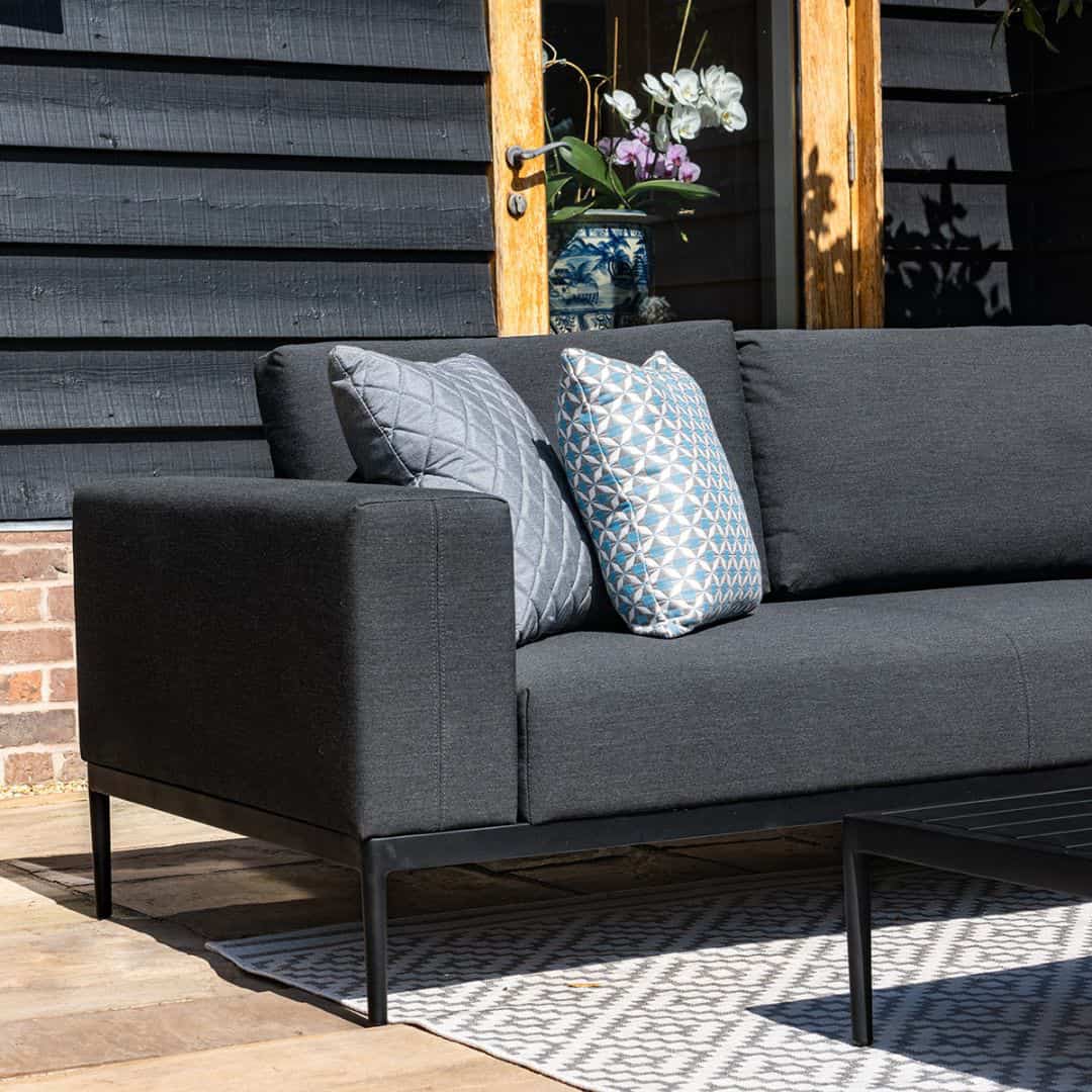 corner fabric sofa set with coffee table #colour_charcoal