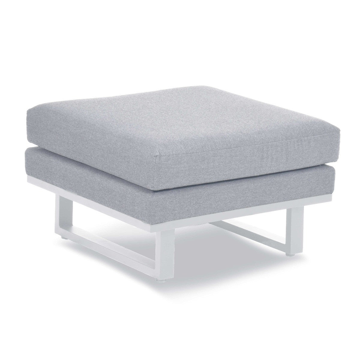 Lead Chine Fabric Outdoor Footstool