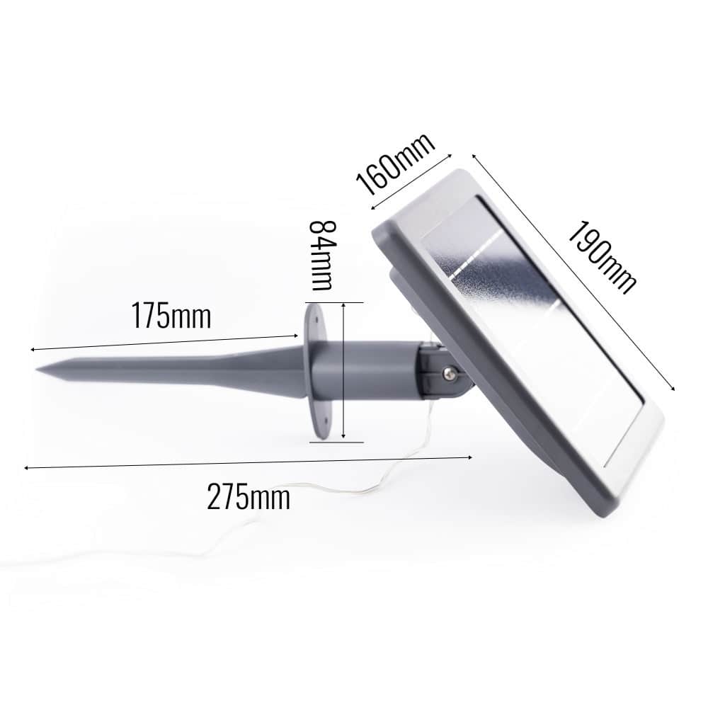 Solar Vintage Bulb Festoon Lights - Set Of 10 Solar Panel