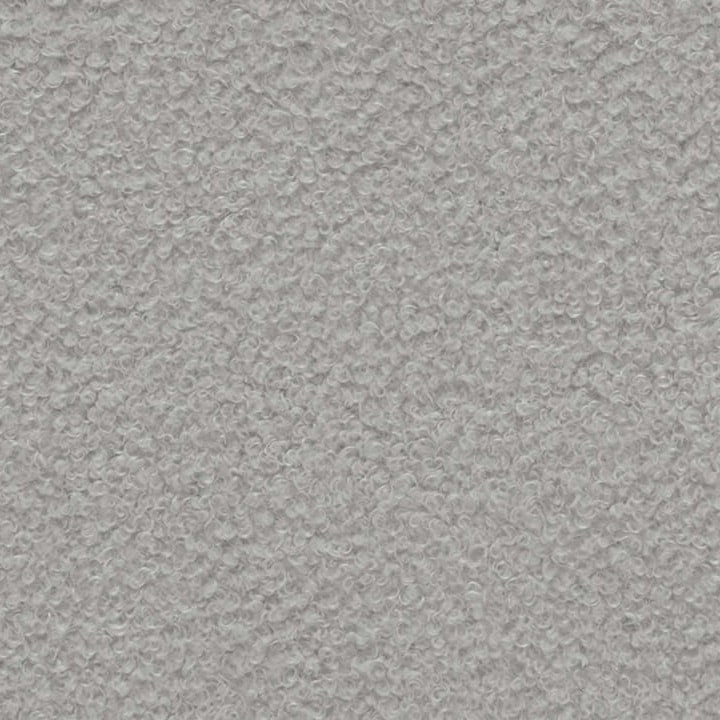 Close up of grey teddy fabric
