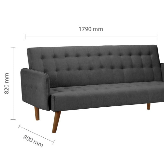 Diagram of a sofa bed.