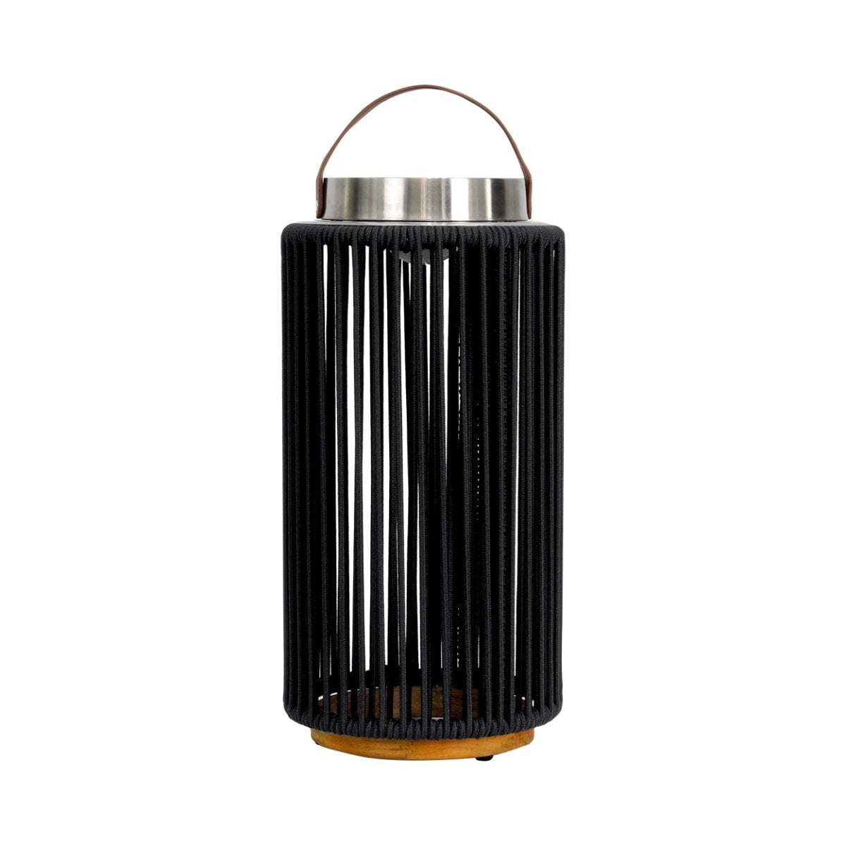 Rope outdoor solar light #colour_charcoal #size_large