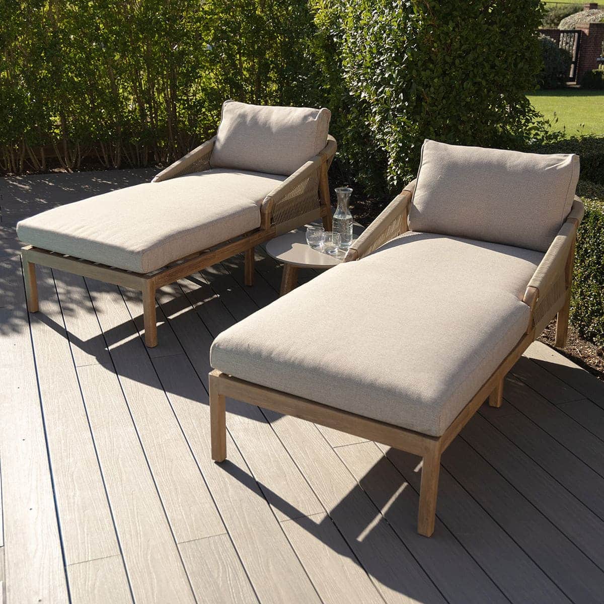 Rope Double Sunlounger Set