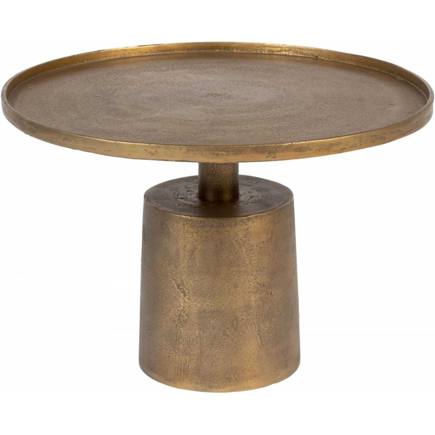 Brass Circular Aluminium Coffee Table