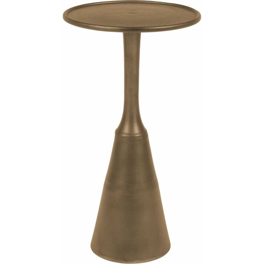 Brass Cylinder Side Table
