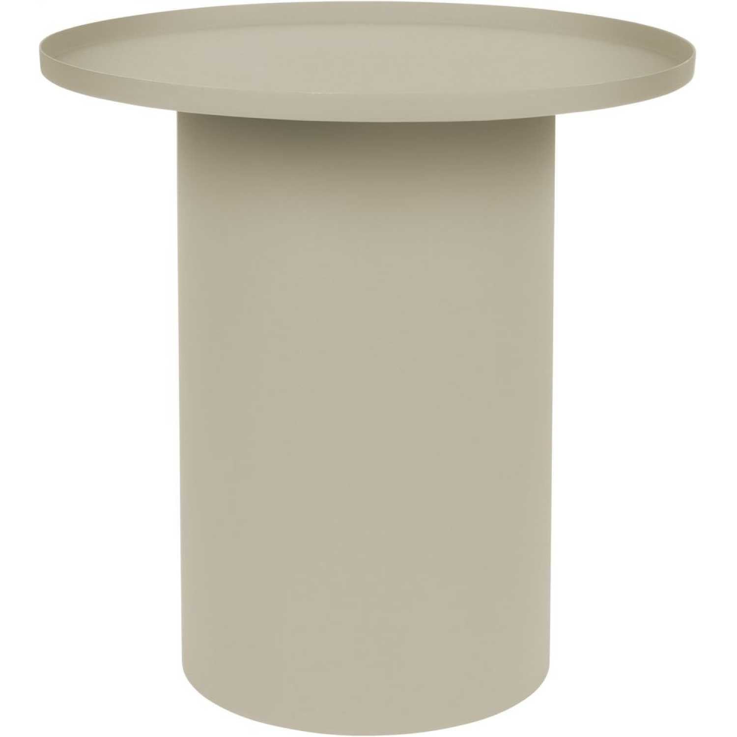 Ivory Cylinder Side Table