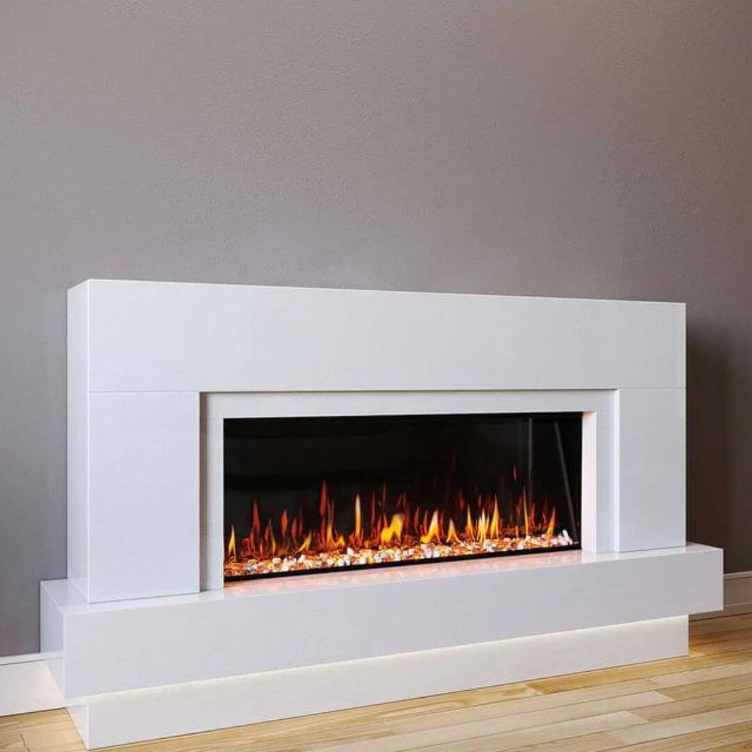 Neptune Marble Fireplace Suite