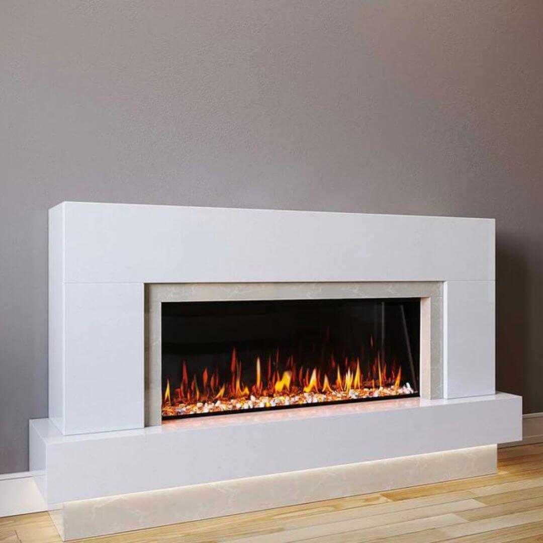 Neptune Marble Fireplace Suite