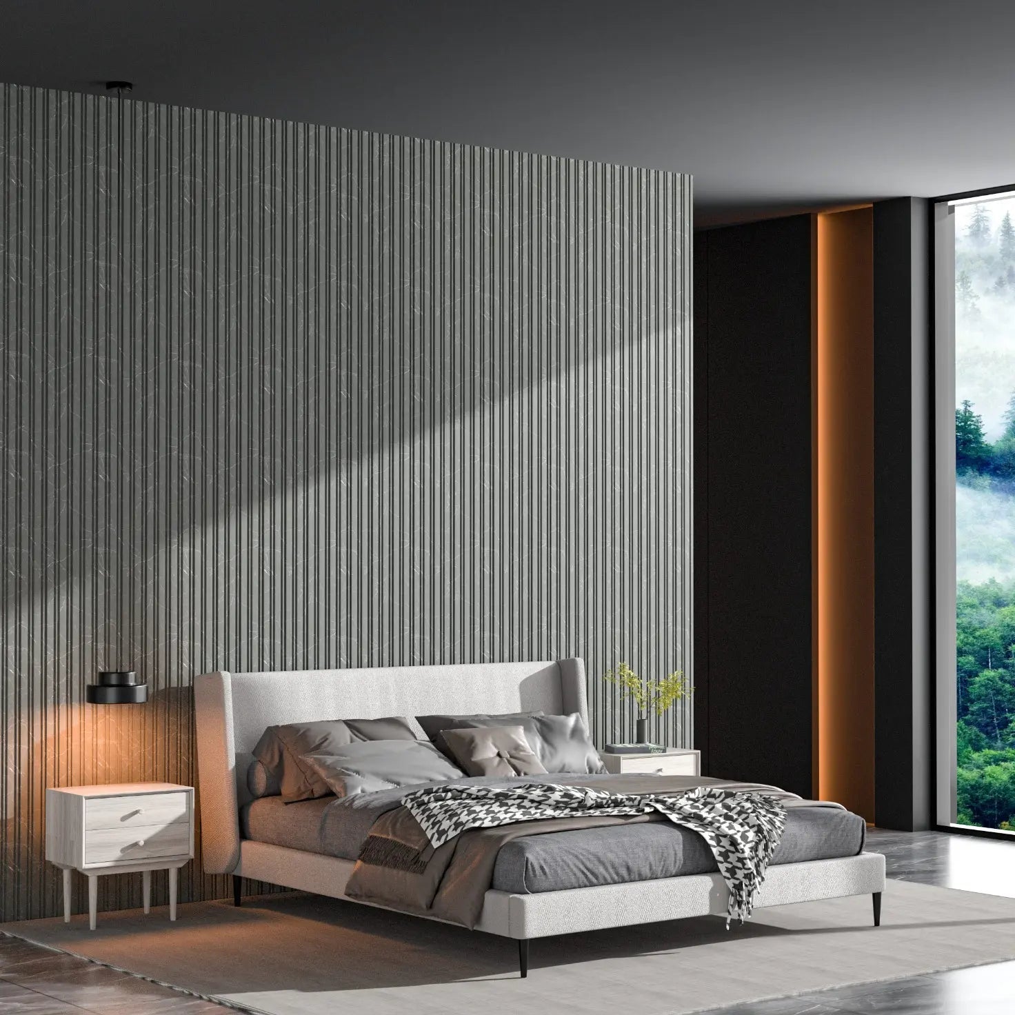 Dubai Midnight Storm Waterproof Wall Panel