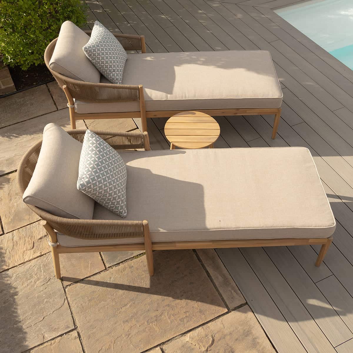 Rope Double Sunlounger Set