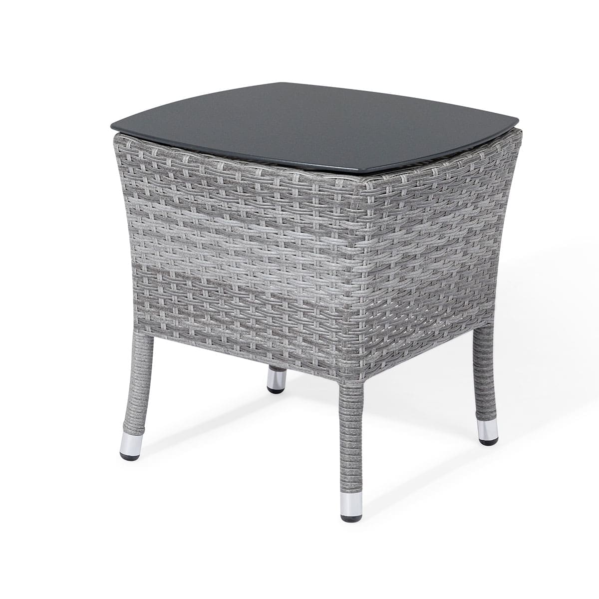 Grey rattan small table