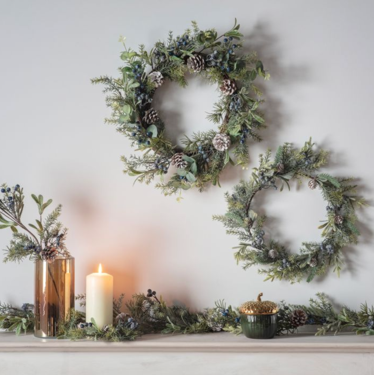 Sloe Berry and Pine Wreath