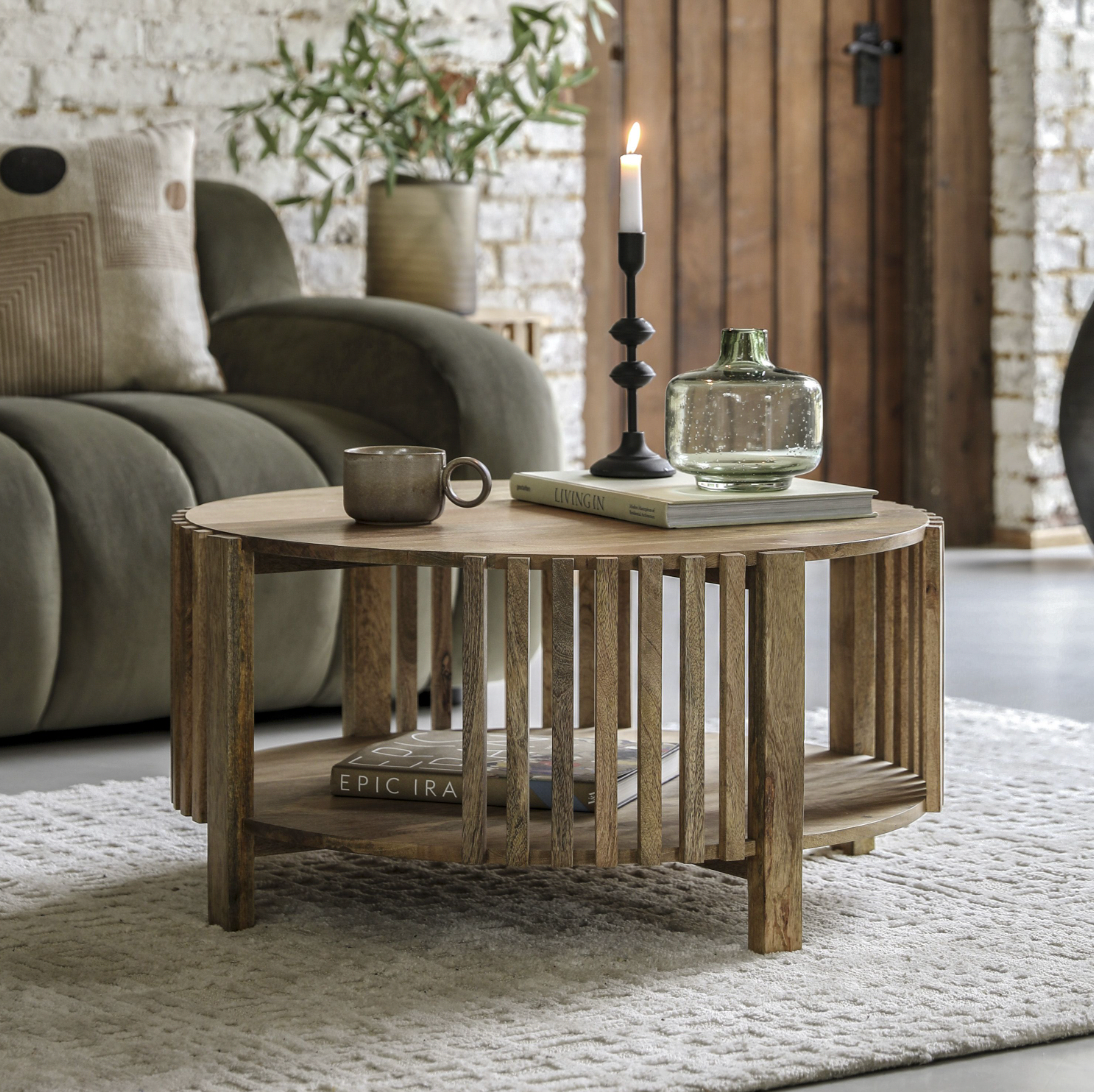 Mango Slatted Coffee Table