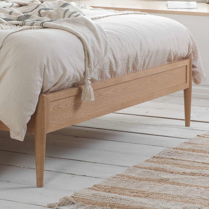 oak bed footboard