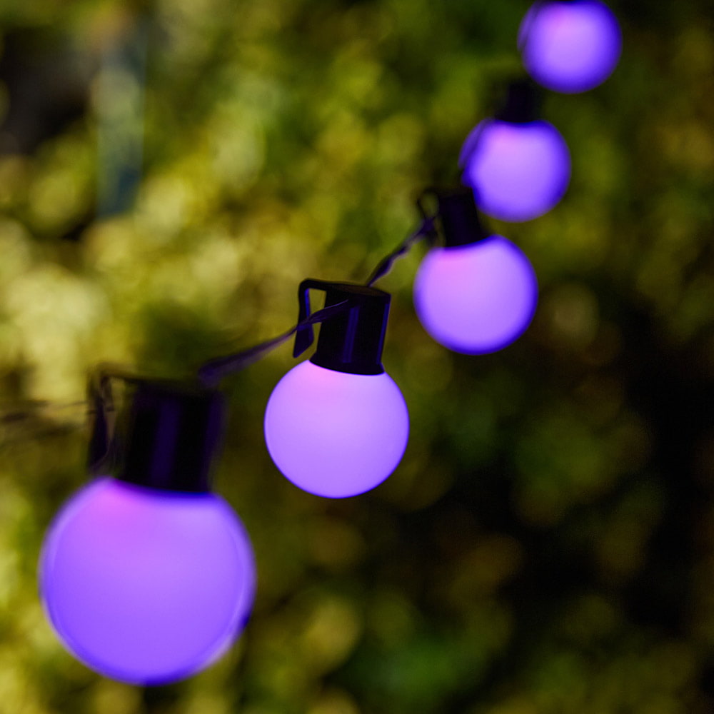 Multicoloured Solar Smart Festoons (Set Of 25)
