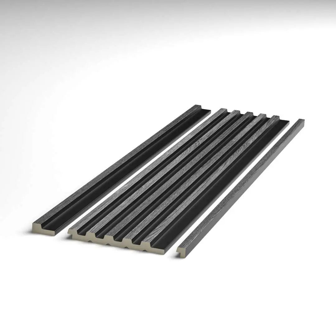 Palm Grey Oak and Black End Cap (Tongue)