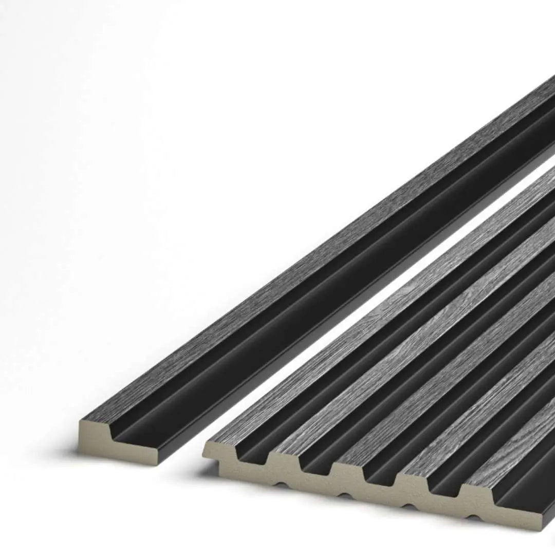 Palm Grey Oak and Black End Cap (Tongue)