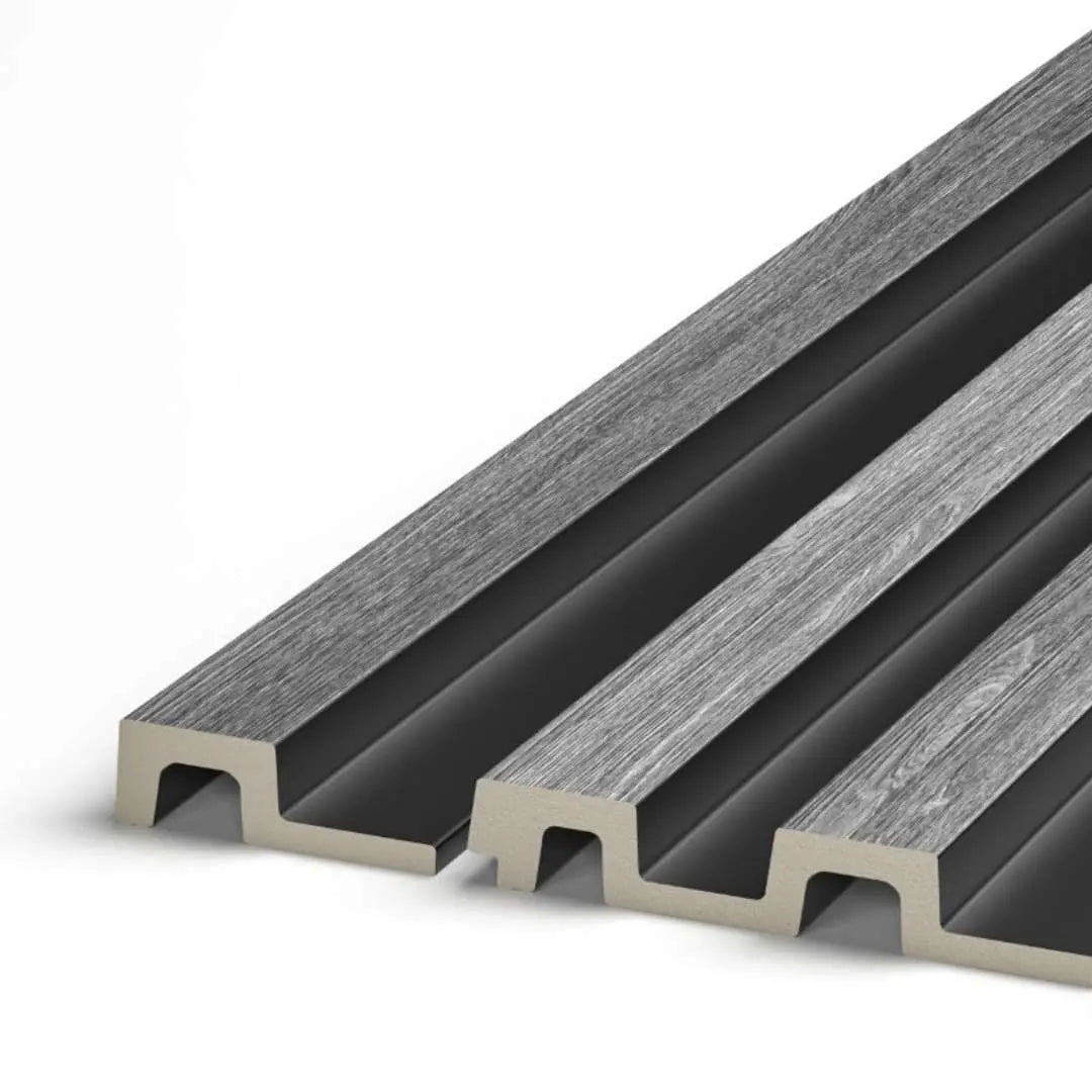 Residence Grey Oak and Black End Cap (Tongue)