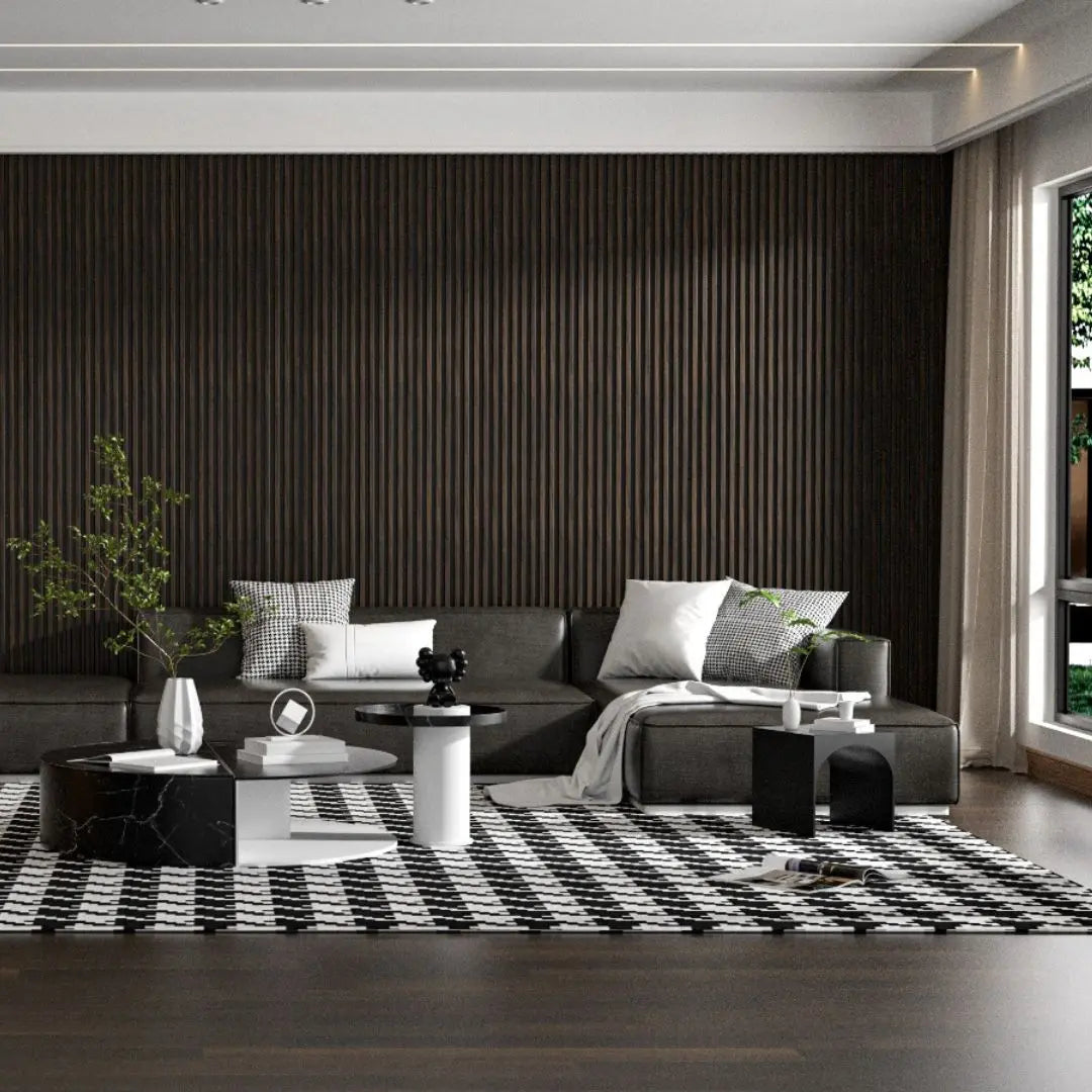 Residence Dark Oak and Black Waterproof Wall Panel