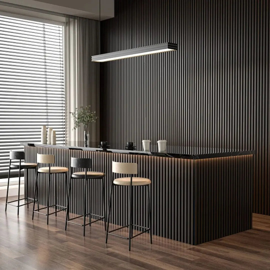 Residence Dark Oak and Black Waterproof Wall Panel