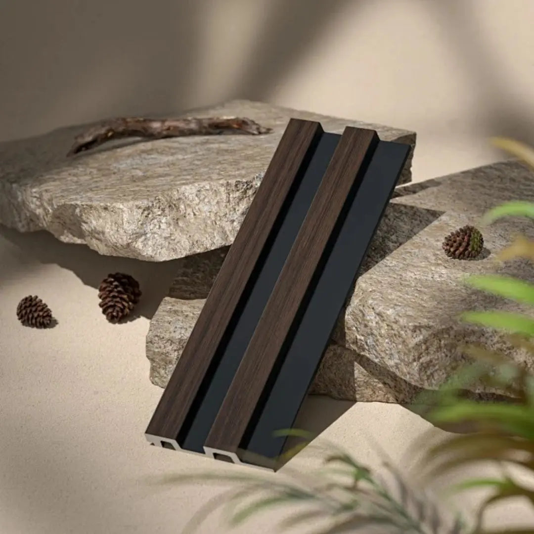 Residence Dark Oak and Black Waterproof Wall Panel