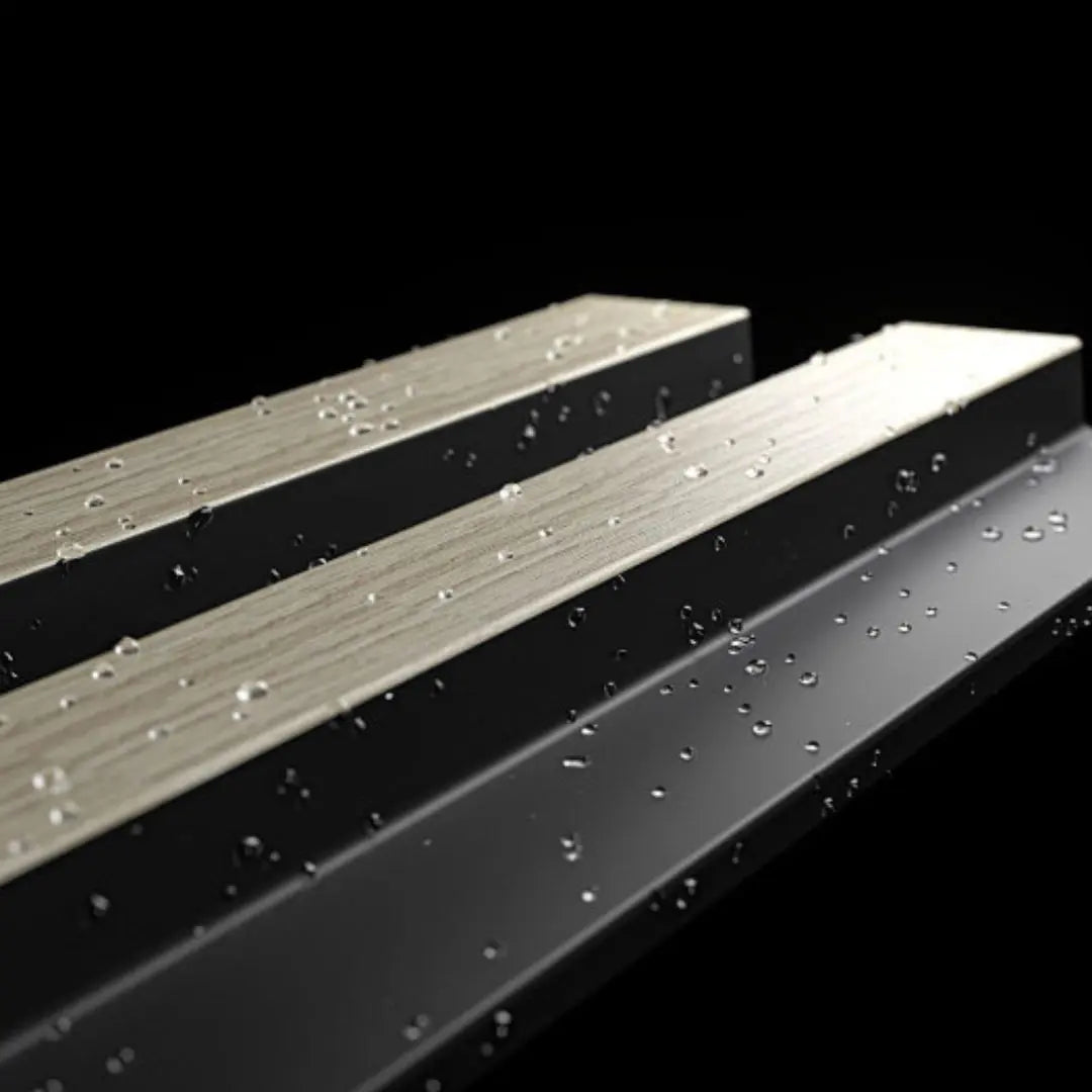 Residence Light Oak and Black Waterproof Wall Panel