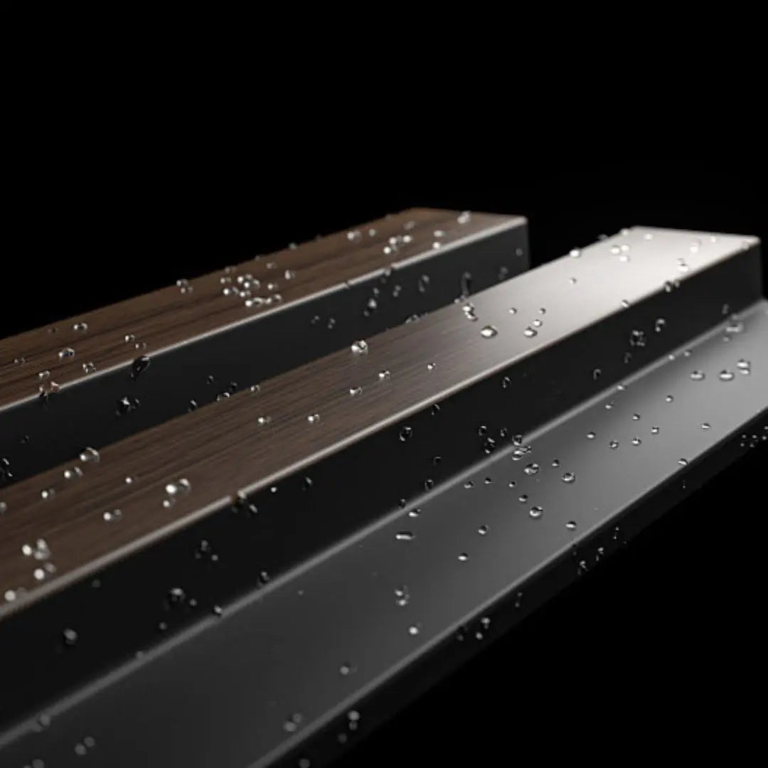 Residence Dark Oak and Black Waterproof Wall Panel Sample