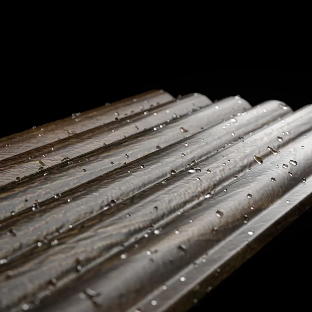 Arc Reeded Warm Oak Waterproof Wall Panel