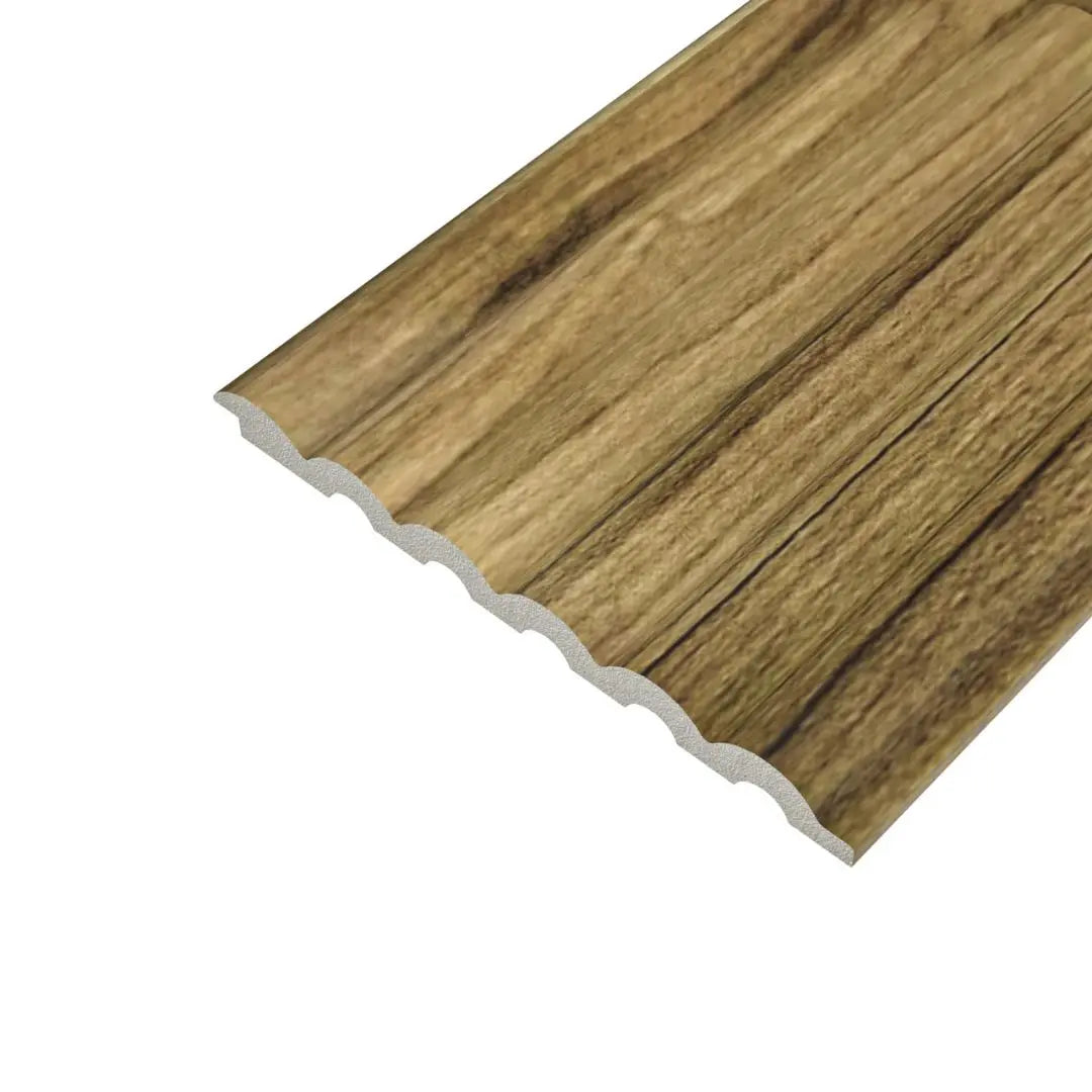 Arc Reeded Medium Oak Waterproof Wall Panel