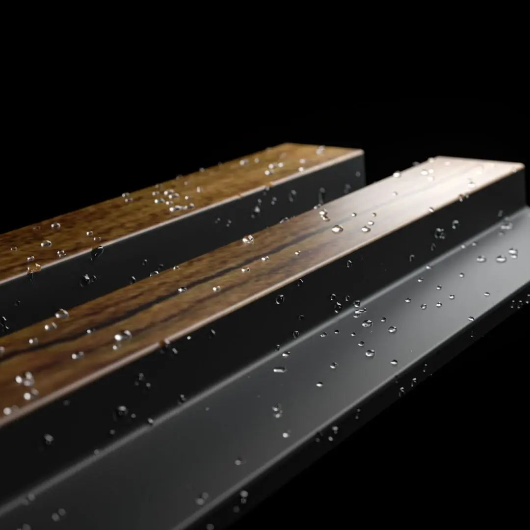 Residence Medium Oak and Black Waterproof Wall Panel