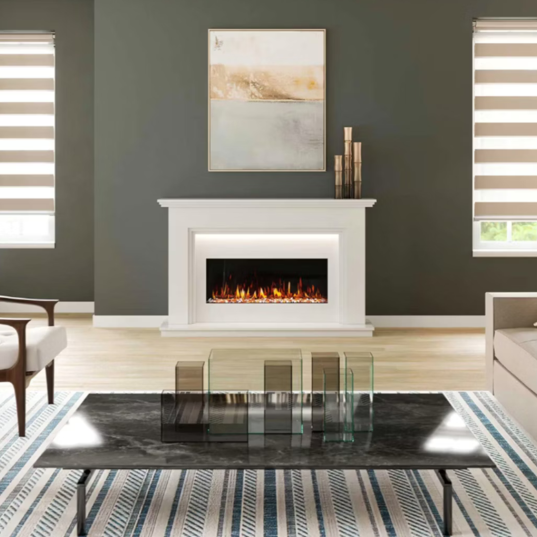 Step Elite Marble Fireplace Suite