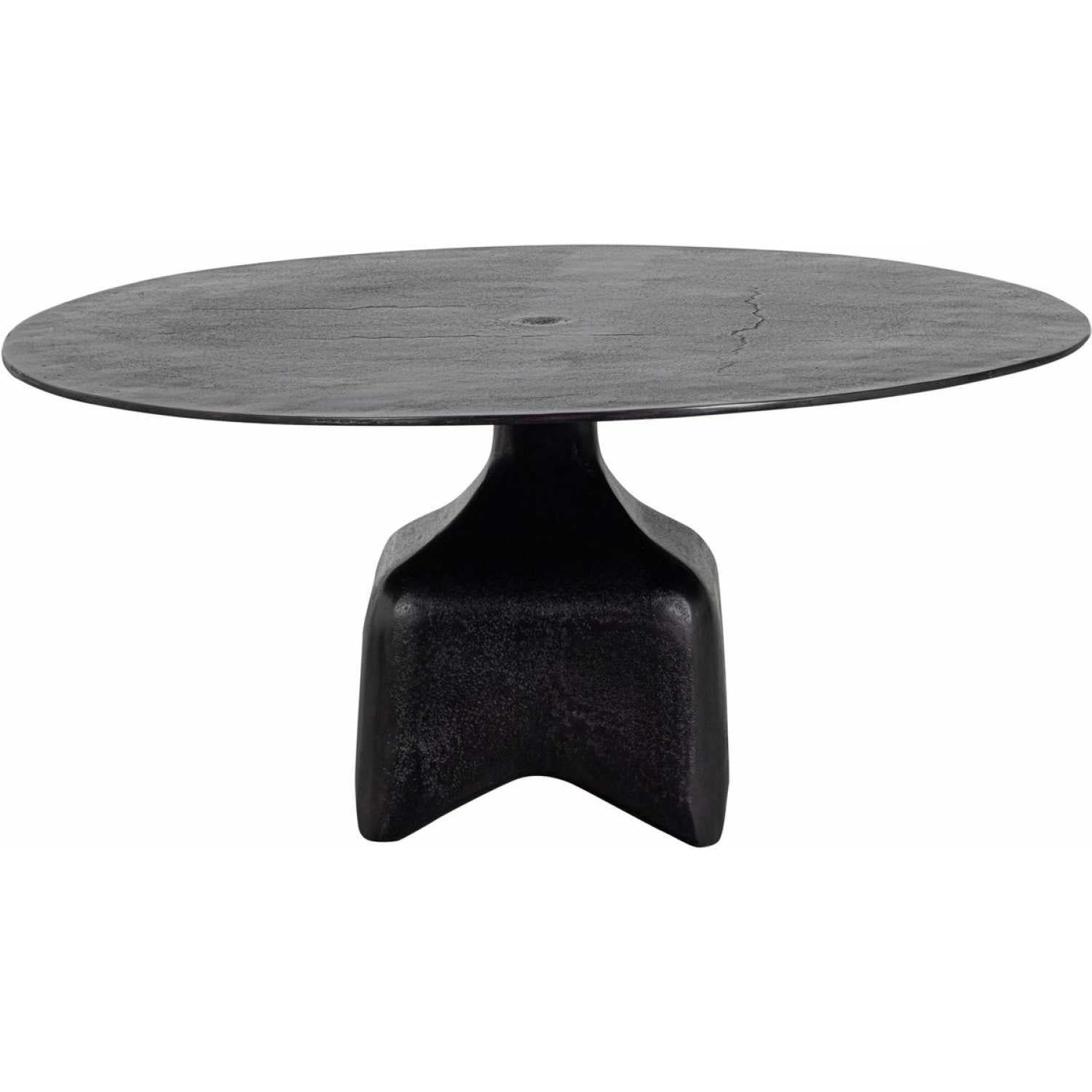Blackened Convex Coffee Table