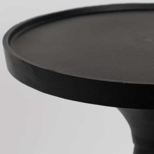 Black cylinder on sale side table