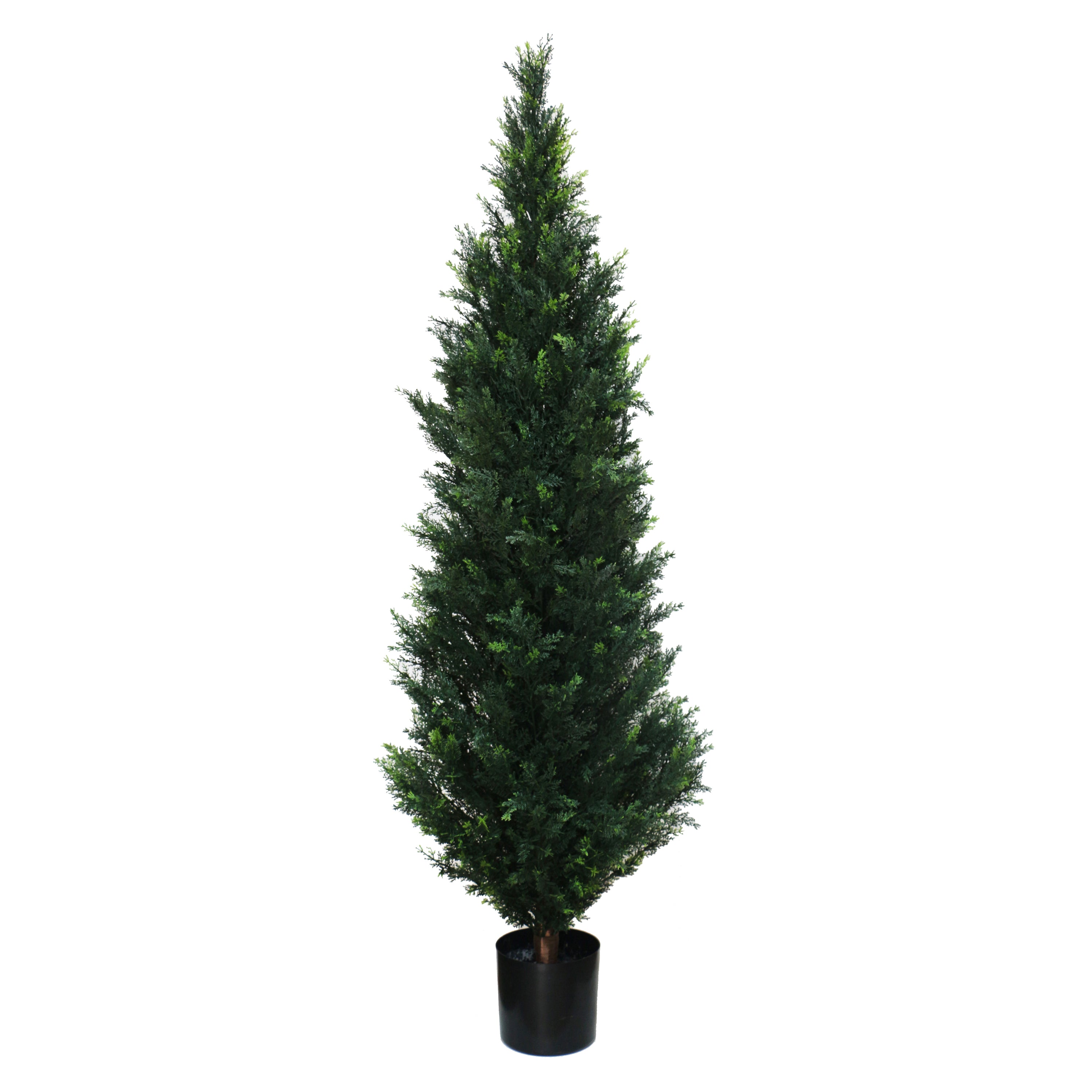 Outdoor Artificial Cedar Topiary Tree - 213cm