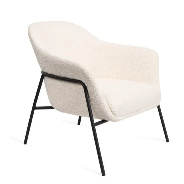 Polar Boucle Black Framed Accent Chair