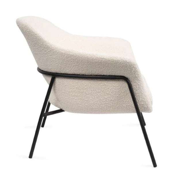 Polar Boucle Black Framed Accent Chair