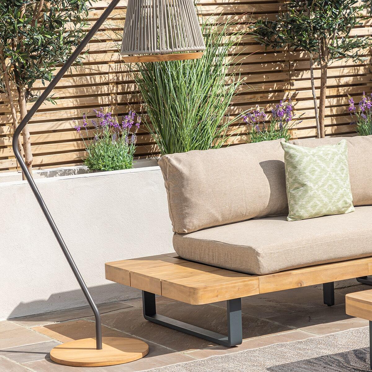 Olive Bali Platform Corner Sofa Set