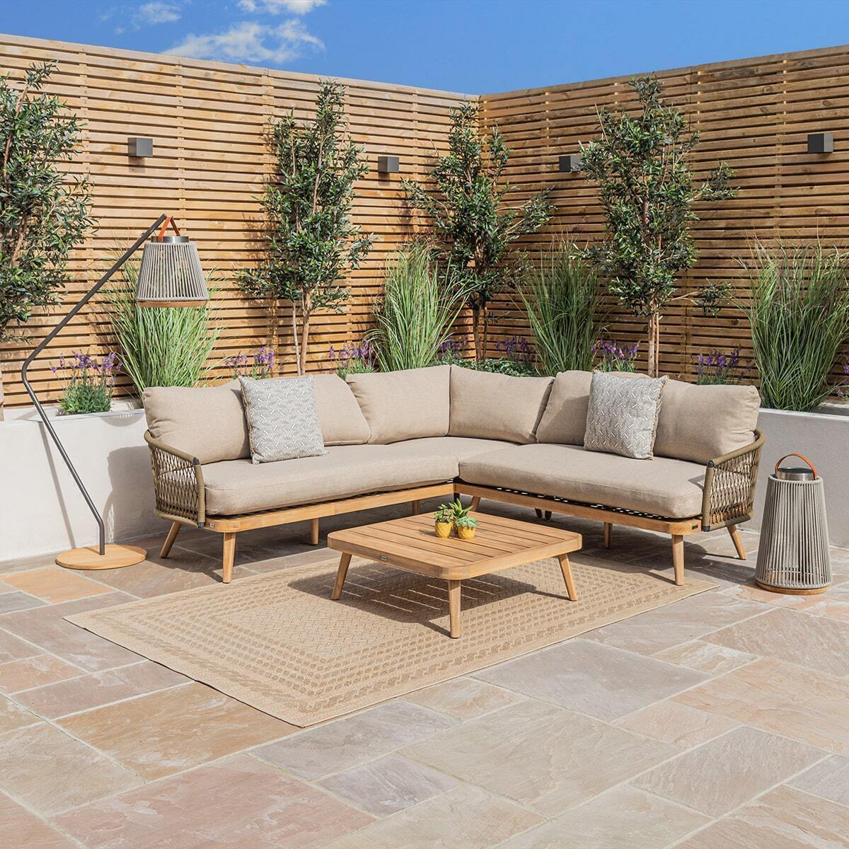 Olive Bali Corner Sofa Set - Main Image