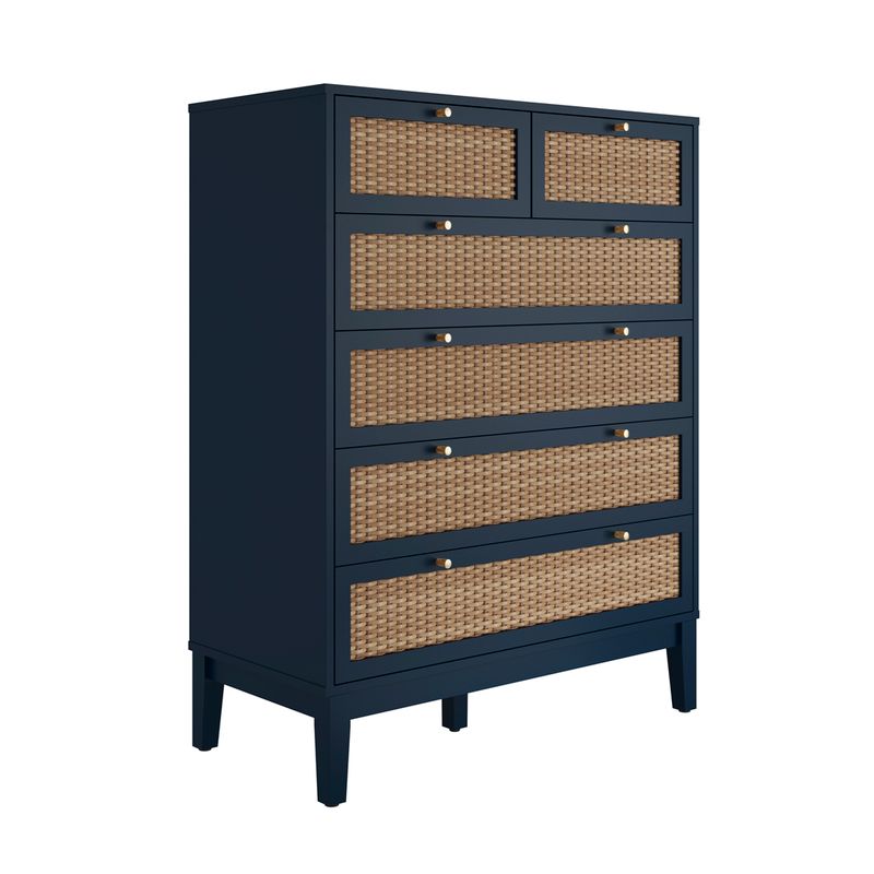 Blue Weave Drawer Chest