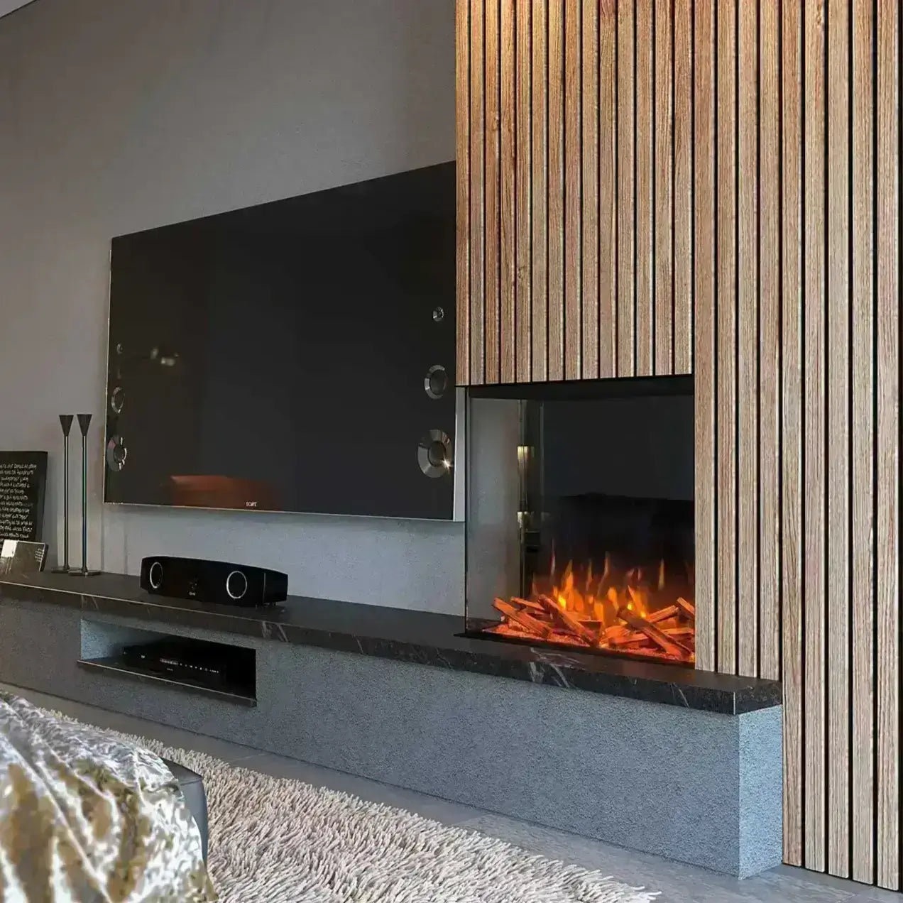700 panoramic electric fire. media wall