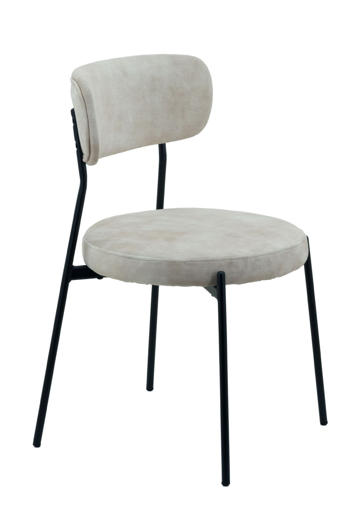 Cream Velvet Dining Chairs - Set of 2