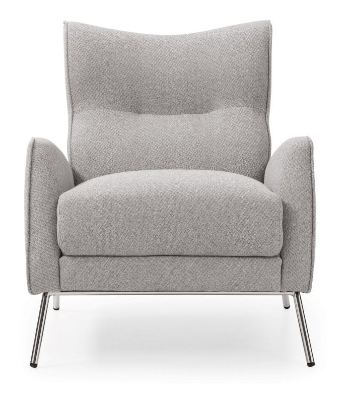 Grey Jacquard Arm Chair