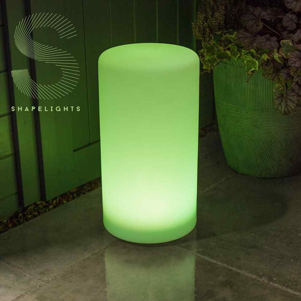 Multicoloured Indoor & Outdoor Solar Powered Mood Light - Cylinder