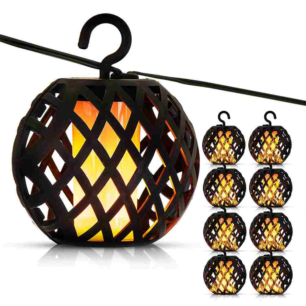 Solar Flame Lanterns (Set of 8)